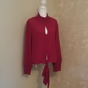 Burgundy Venus Blouse